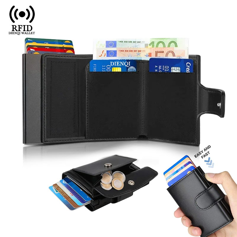Card Top Loader - Metalowe etui na wizytówki z ochroną