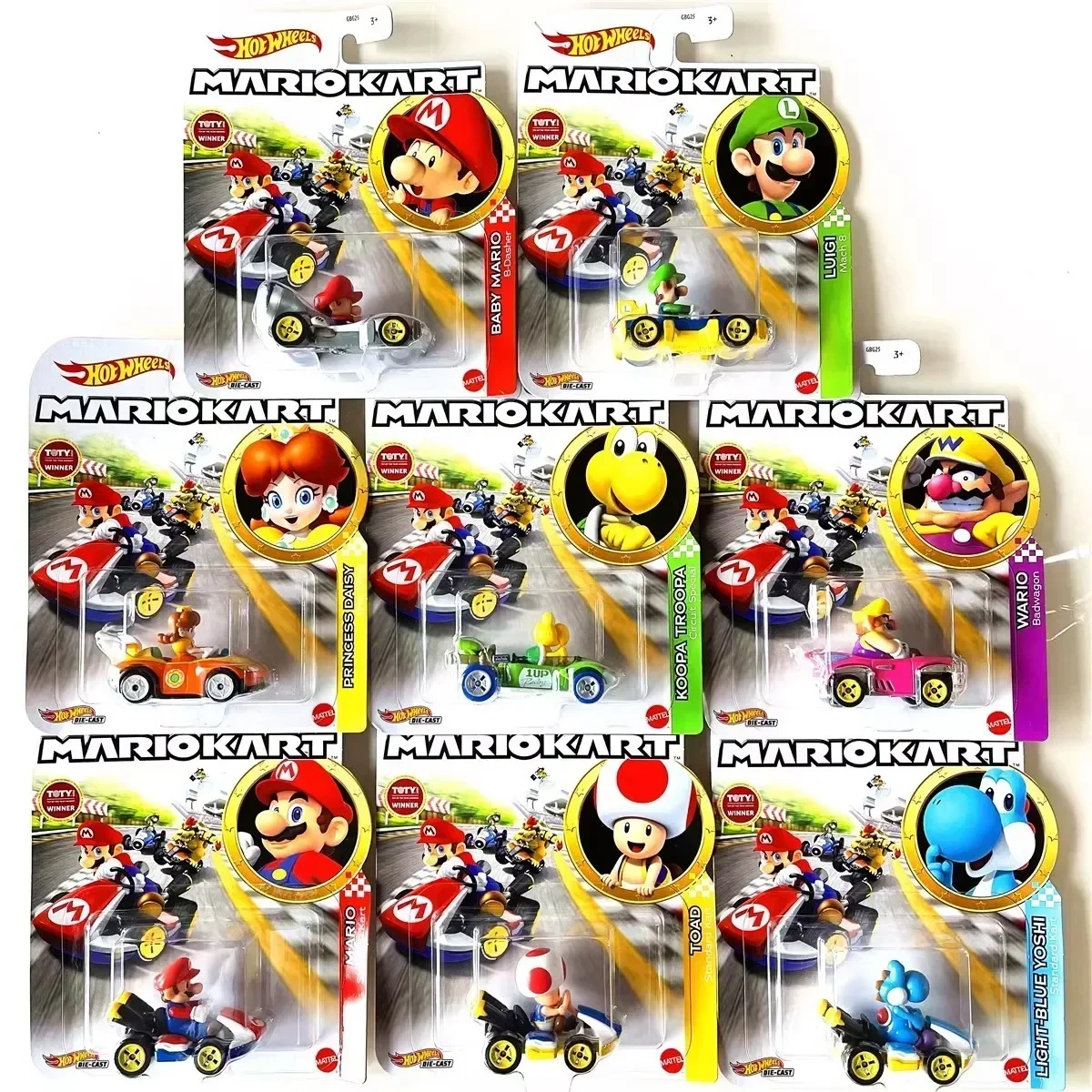 Hot Wheels Car Track Sets - Oryginalne Hot Wheels Mario Kart 1:64