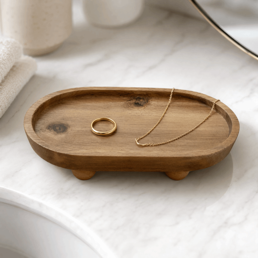 Drewniana owalna podwyższona t – Display Risers Set recenzja i cena